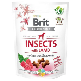 Brit Care Crunchy Cracker Insects with Lamb – hypoalergenní výcvikové pamlsky pro psy, 200 g
